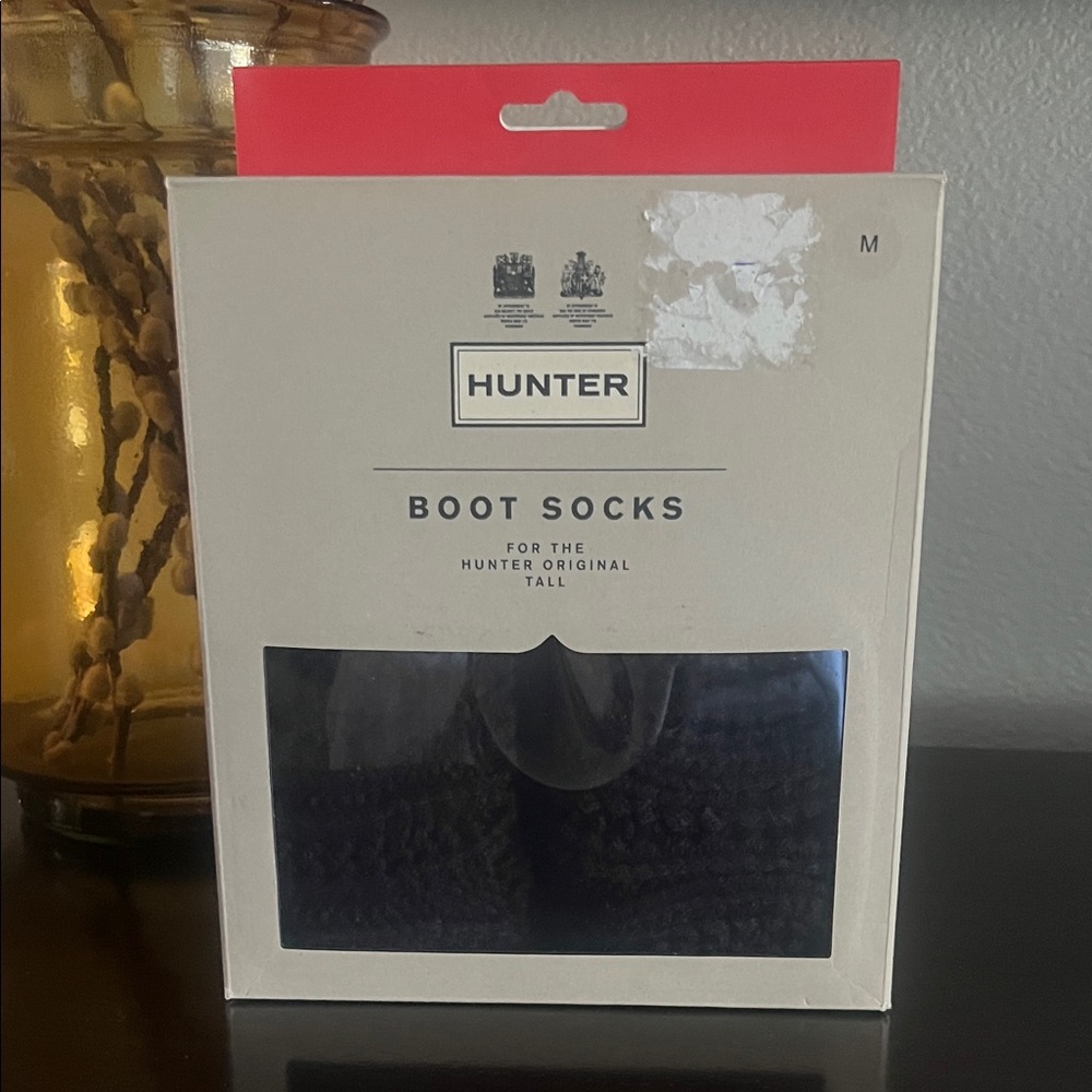 Hunter Black Cable Knit Boot Socks